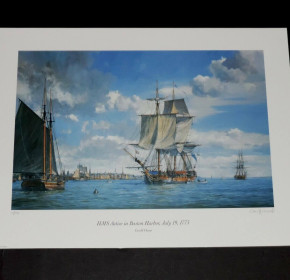 HMS Active in Boston Harbor